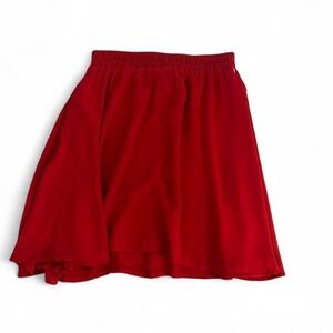 Donna Mizani Red Skater Skirt